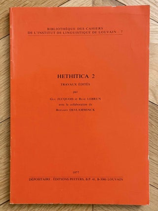Hethitica I-V and VII-XIII