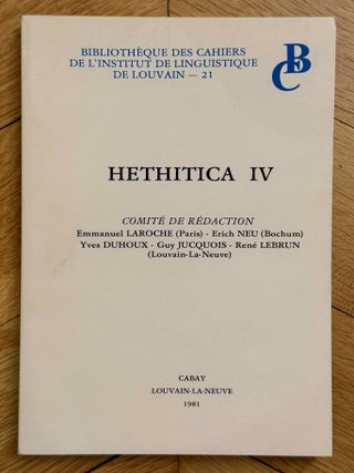 Hethitica I-V and VII-XIII