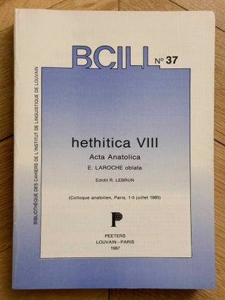 Hethitica I-V and VII-XIII