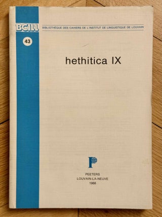 Hethitica I-V and VII-XIII