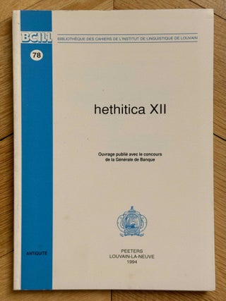 Hethitica I-V and VII-XIII