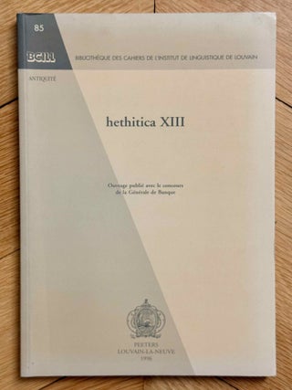 Hethitica I-V and VII-XIII