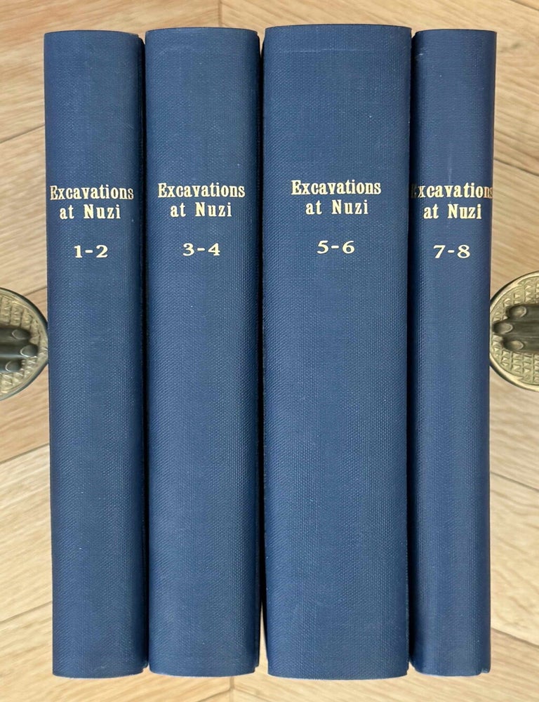 Item #M14277 Excavations at Nuzi. Vol. I-VIII (complete set, in XEROX). Vol. I: Texts of varied contents. Vol. II: The archives of Shilwateshub son of the King. Vol. III: Old Akkadian, Sumerian, and Cappadocian texts from Nuzi. Vol. IV: Miscellaneous texts from Nuzi, part 1. Vol. V: Miscellaneous texts from Nuzi, part 2: The palace and temple archives. Vol. VI: The administrative archives. Vol. VII: Economic and social documents. Vol. VIII: Family law documents. CHIERA Edward - PFEIFFER Robert H. - MEEK Theophile James - LACHEMAN Ernest R.