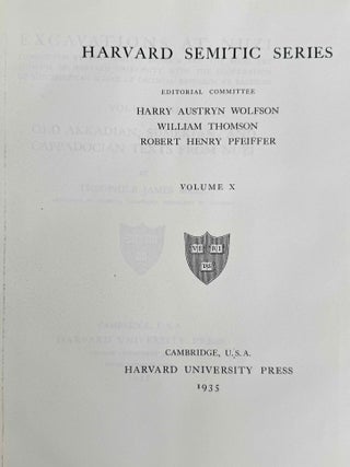 Excavations at Nuzi. Vol. I-VIII (complete set, in XEROX). Vol. I: Texts of varied contents. Vol. II: The archives of Shilwateshub son of the King. Vol. III: Old Akkadian, Sumerian, and Cappadocian texts from Nuzi. Vol. IV: Miscellaneous texts from Nuzi, part 1. Vol. V: Miscellaneous texts from Nuzi, part 2: The palace and temple archives. Vol. VI: The administrative archives. Vol. VII: Economic and social documents. Vol. VIII: Family law documents.
