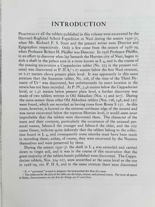 Excavations at Nuzi. Vol. I-VIII (complete set, in XEROX). Vol. I: Texts of varied contents. Vol. II: The archives of Shilwateshub son of the King. Vol. III: Old Akkadian, Sumerian, and Cappadocian texts from Nuzi. Vol. IV: Miscellaneous texts from Nuzi, part 1. Vol. V: Miscellaneous texts from Nuzi, part 2: The palace and temple archives. Vol. VI: The administrative archives. Vol. VII: Economic and social documents. Vol. VIII: Family law documents.