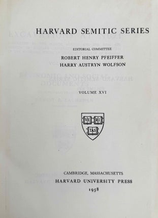 Excavations at Nuzi. Vol. I-VIII (complete set, in XEROX). Vol. I: Texts of varied contents. Vol. II: The archives of Shilwateshub son of the King. Vol. III: Old Akkadian, Sumerian, and Cappadocian texts from Nuzi. Vol. IV: Miscellaneous texts from Nuzi, part 1. Vol. V: Miscellaneous texts from Nuzi, part 2: The palace and temple archives. Vol. VI: The administrative archives. Vol. VII: Economic and social documents. Vol. VIII: Family law documents.