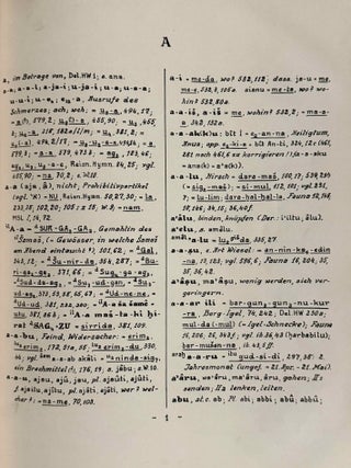 Sumerisches Lexikon. I. Teil: Sumerische, akkadische und hethitische Lautwerte geordnet. i) nach Keilschriftzeichen ii) nach dem Alphabet. II. Teil (Band 1-4): Vollst&auml;ndige Ideogramm-Sammlung. III. Teil, Band 1: Sumerisch-Akkadisches Glossar. Band 2: Akkadisch-Sumerisches Glossar. IV. Teil, Band 1: Pantheon Babylonicum. (complete set)[newline]M14293-18.jpeg