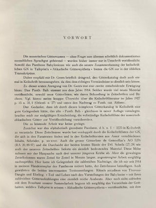 Sumerisches Lexikon. I. Teil: Sumerische, akkadische und hethitische Lautwerte geordnet. i) nach Keilschriftzeichen ii) nach dem Alphabet. II. Teil (Band 1-4): Vollst&auml;ndige Ideogramm-Sammlung. III. Teil, Band 1: Sumerisch-Akkadisches Glossar. Band 2: Akkadisch-Sumerisches Glossar. IV. Teil, Band 1: Pantheon Babylonicum. (complete set)[newline]M14293-21.jpeg