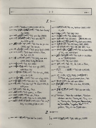 Sumerisches Lexikon. I. Teil: Sumerische, akkadische und hethitische Lautwerte geordnet. i) nach Keilschriftzeichen ii) nach dem Alphabet. II. Teil (Band 1-4): Vollst&auml;ndige Ideogramm-Sammlung. III. Teil, Band 1: Sumerisch-Akkadisches Glossar. Band 2: Akkadisch-Sumerisches Glossar. IV. Teil, Band 1: Pantheon Babylonicum. (complete set)[newline]M14293-22.jpeg