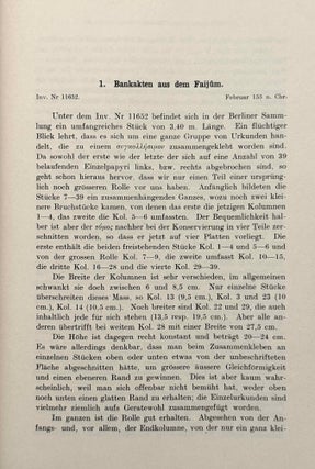 Bankakten aus dem Faijûm, nebst anderen Berliner Papyri