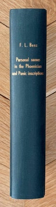 Item #M14302 Personal names in the Phoenician and Punic inscriptions. A catalog, grammatical...