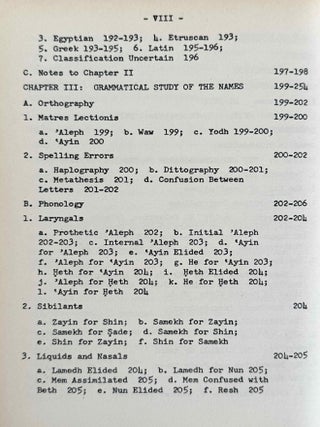Personal names in the Phoenician and Punic inscriptions. A catalog, grammatical study and glossary of elements.[newline]M14302-05.jpeg