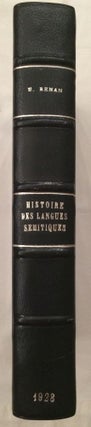 Item #M1431 Histoire des langues sémitiques. RENAN Ernest[newline]M1431.jpg