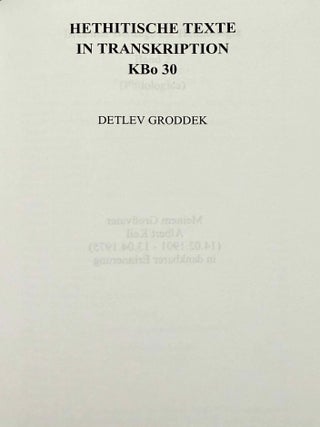 Dresdner Beitr&auml;ge zur Hethitologie. Vol. 1, 2, 10, 16-35, 37-43/1, 43/2, 45, 46/1 & 46/2, 47-51
