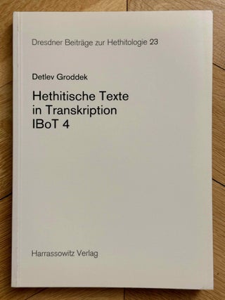 Dresdner Beitr&auml;ge zur Hethitologie. Vol. 1, 2, 10, 16-35, 37-43/1, 43/2, 45, 46/1 & 46/2, 47-51