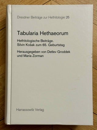 Dresdner Beiträge zur Hethitologie. Vol. 1, 2, 10, 16-35, 37-43/1, 43/2, 45, 46/1 & 46/2, 47-51