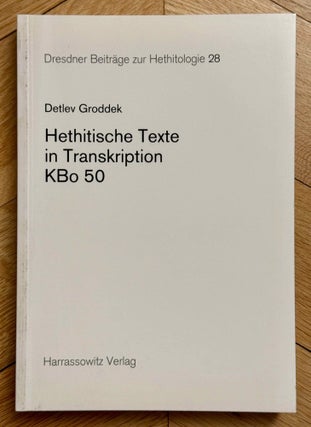Dresdner Beiträge zur Hethitologie. Vol. 1, 2, 10, 16-35, 37-43/1, 43/2, 45, 46/1 & 46/2, 47-51