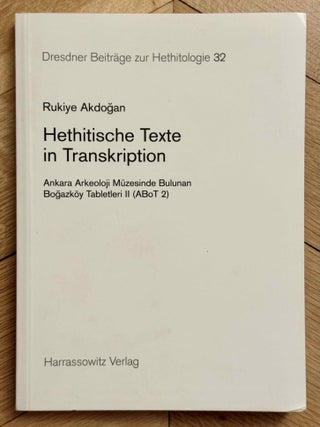 Dresdner Beitr&auml;ge zur Hethitologie. Vol. 1, 2, 10, 16-35, 37-43/1, 43/2, 45, 46/1 & 46/2, 47-51