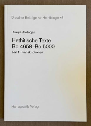 Dresdner Beiträge zur Hethitologie. Vol. 1, 2, 10, 16-35, 37-43/1, 43/2, 45, 46/1 & 46/2, 47-51