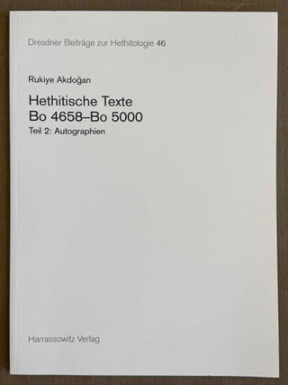 Dresdner Beitr&auml;ge zur Hethitologie. Vol. 1, 2, 10, 16-35, 37-43/1, 43/2, 45, 46/1 & 46/2, 47-51