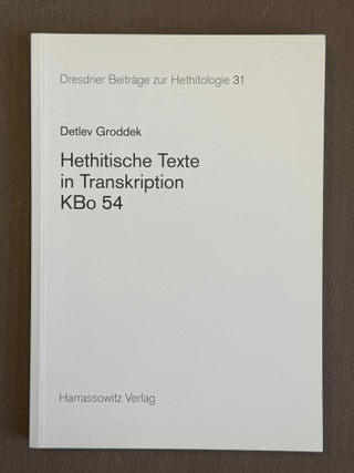 Dresdner Beitr&auml;ge zur Hethitologie. Vol. 1, 2, 10, 16-35, 37-43/1, 43/2, 45, 46/1 & 46/2, 47-51