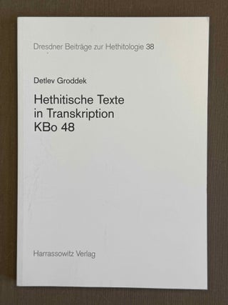 Dresdner Beiträge zur Hethitologie. Vol. 1, 2, 10, 16-35, 37-43/1, 43/2, 45, 46/1 & 46/2, 47-51