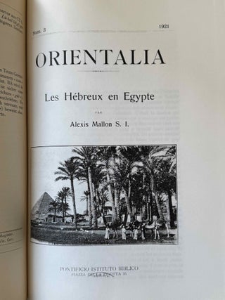 Orientalia. Vol. 1-55 (1920-1930), mostly in XEROX.