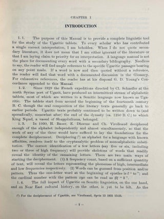 Ugaritic manual. Newly revised grammar, texts in transliteration, cuneiform selections, paradigms, glossary, indices.[newline]M14327-05.jpeg