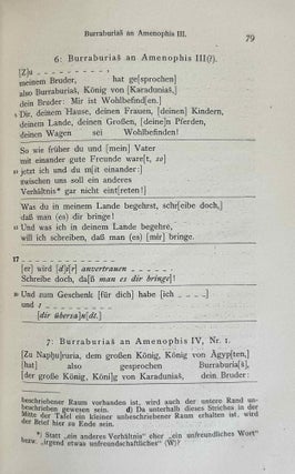 Die El-Amarna Tafeln. Mit Einleitung und Erläuterungen. Erster Teil: Text.