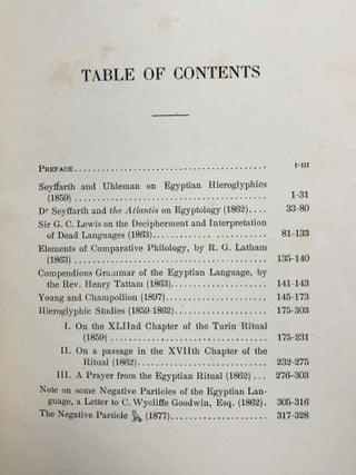 The Life-Work of Sir Peter Le Page Renouf. First Series : Egyptological and Philological Essays. Vol. I, II, III & IV (complete set)[newline]M1433a-12.jpg