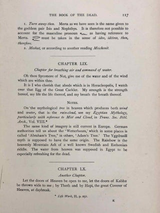 The Life-Work of Sir Peter Le Page Renouf. First Series : Egyptological and Philological Essays. Vol. I, II, III & IV (complete set)[newline]M1433a-37.jpg