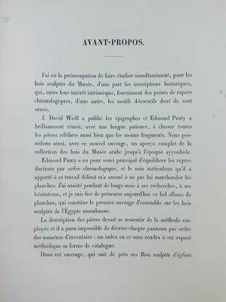 Catalogue g&eacute;n&eacute;ral du Mus&eacute;e arabe du Caire. Les bois sculpt&eacute;s jusqu'&agrave; l'&eacute;poque ayyoubide.[newline]M14348-03.jpeg