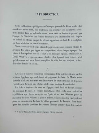 Catalogue g&eacute;n&eacute;ral du Mus&eacute;e arabe du Caire. Les bois sculpt&eacute;s jusqu'&agrave; l'&eacute;poque ayyoubide.[newline]M14348-04.jpeg