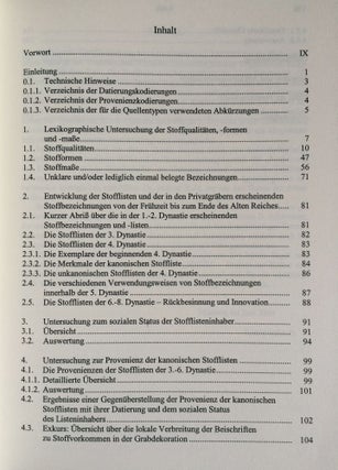 Die Stofflisten des alten Reiches : Lexikographie, Entwicklung und Gebrauch[newline]M1435-02.jpg