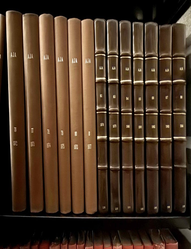 Item #M14350 The American Journal of Archaeology (AJA). Vol. 76 (1972) to 125 (2021). AAE - Journal - Set.[newline]M14350-00.jpeg
