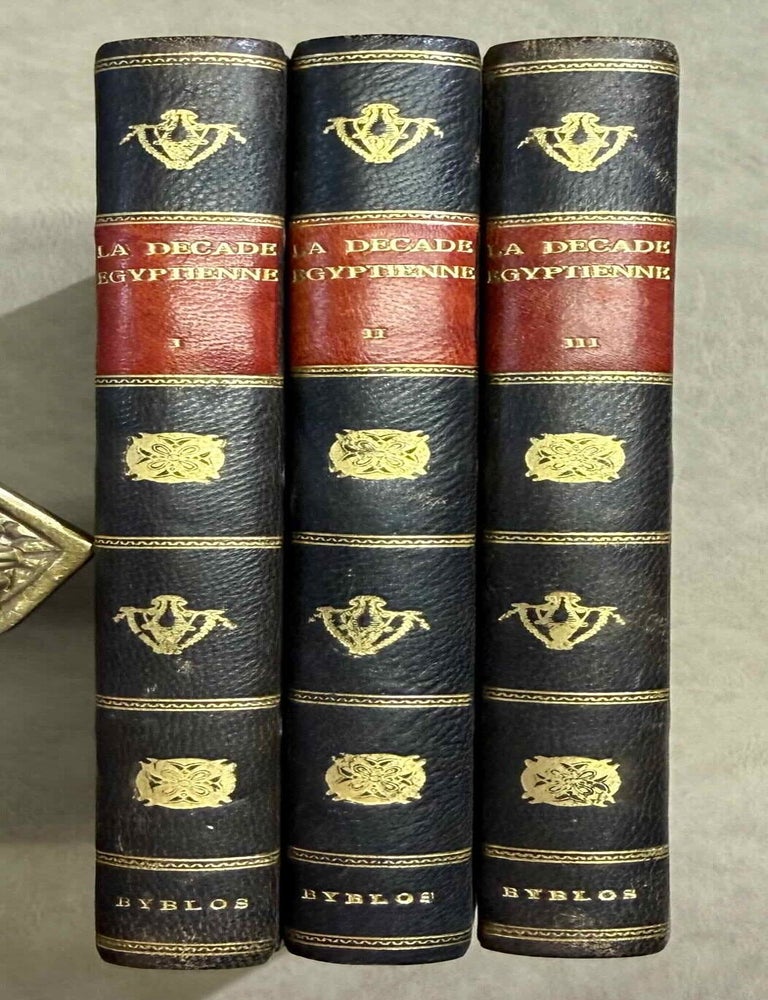Item #M14354 La d&eacute;cade &eacute;gyptienne. Journal litt&eacute;raire et d'&eacute;conomie politique. Tomes I-III (1798-1801) (complete set). AAE - Journal - Set.[newline]M14354-00.jpeg