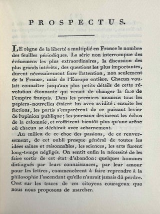 La d&eacute;cade &eacute;gyptienne. Journal litt&eacute;raire et d'&eacute;conomie politique. Tomes I-III (1798-1801) (complete set).[newline]M14354-05.jpeg