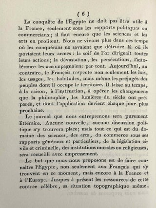 La d&eacute;cade &eacute;gyptienne. Journal litt&eacute;raire et d'&eacute;conomie politique. Tomes I-III (1798-1801) (complete set).[newline]M14354-06.jpeg