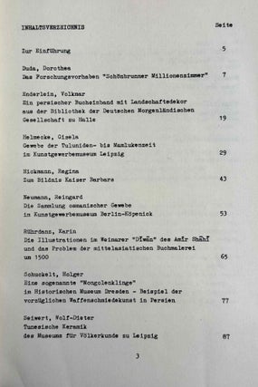 Hallesche Beiträge zur Orientwissenschaft, vol. 7-16 (1985-1991)