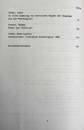 Hallesche Beiträge zur Orientwissenschaft, vol. 7-16 (1985-1991)