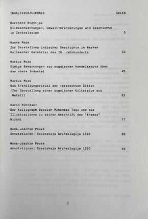 Hallesche Beiträge zur Orientwissenschaft, vol. 7-16 (1985-1991)