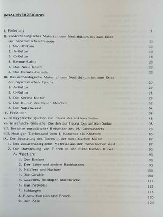Beitr&auml;ge zur Sudanforschung, vol. I-III + Beiheft 2: Die Bedeutung des Tieres in der meroitischen Kultur.[newline]M14356-15.jpeg