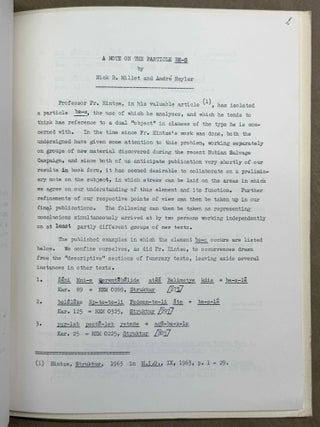 Meroitic Newsletter. Volumes 2 (1969), 9 (1972), 12 (1973), 15 (1974), 16 (1975), 17 (1976), 18 (1977), 19 (1978) & 29 (2002).