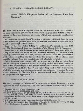 Altorientalische Forschungen. Egypt in issues #1 (1974) to #5 (1977). In XEROX.[newline]M14375-03.jpeg
