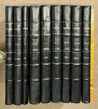 Item #M14388 Archéo-Nil. Vol. 6 (1996) to 26 (2016) and vol. 28 (2018). AAE - Journal - Set