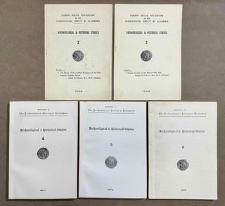 Item #M14393 Archaeological and Historical Studies. Publications of the Archaeological Society of...