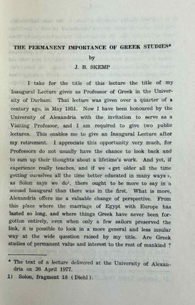 Archaeological and Historical Studies. Publications of the Archaeological Society of Alexandria. Vol. 2.1, 2.2., 4, 5 & 6.