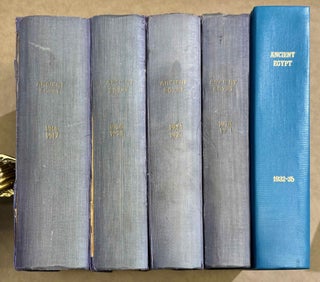 Item #M14399 Ancient Egypt. 1914-1935 (complete set). AAE - Journal - Set - PETRIE William M....