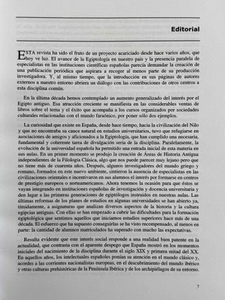 Trabajos de Egiptolog&iacute;a. Papers on Ancient Egypt. Vol. 1 (2002) to 7 (2016).