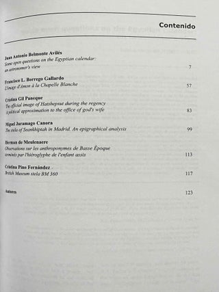 Trabajos de Egiptolog&iacute;a. Papers on Ancient Egypt. Vol. 1 (2002) to 7 (2016).